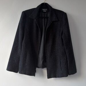 Sag Harbor Black Textured Blazer